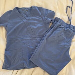 Grey's Anatomy Slate Blue Scrub Top